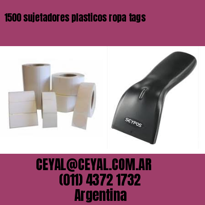 1500 sujetadores plasticos ropa tags