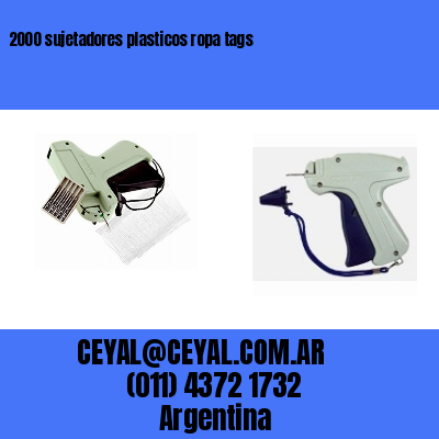 2000 sujetadores plasticos ropa tags