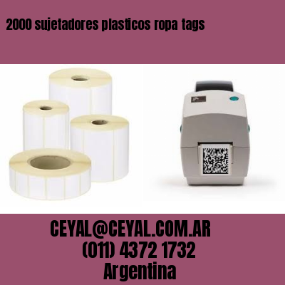 2000 sujetadores plasticos ropa tags