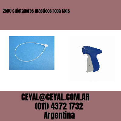 2500 sujetadores plasticos ropa tags