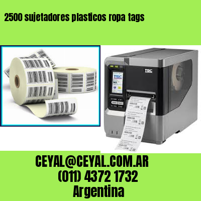 2500 sujetadores plasticos ropa tags