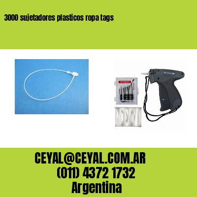 3000 sujetadores plasticos ropa tags
