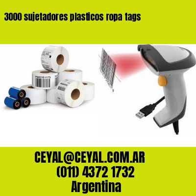 3000 sujetadores plasticos ropa tags