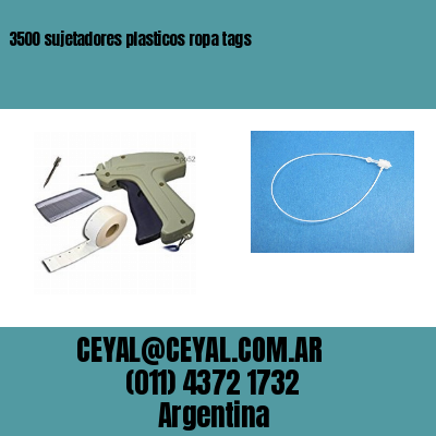 3500 sujetadores plasticos ropa tags
