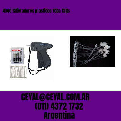 4000 sujetadores plasticos ropa tags