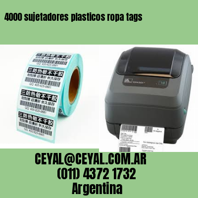 4000 sujetadores plasticos ropa tags