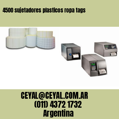 4500 sujetadores plasticos ropa tags
