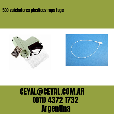 500 sujetadores plasticos ropa tags