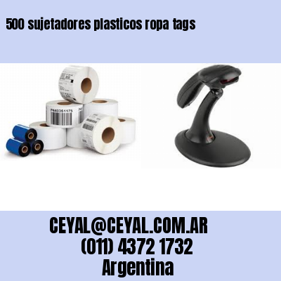 500 sujetadores plasticos ropa tags
