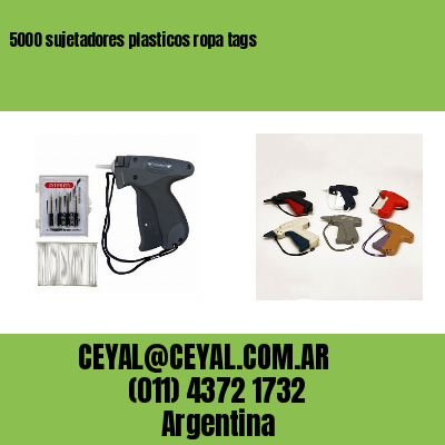 5000 sujetadores plasticos ropa tags