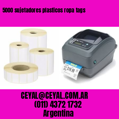 5000 sujetadores plasticos ropa tags