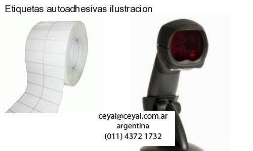 Etiquetas autoadhesivas ilustracion