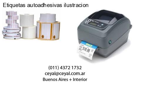 Etiquetas autoadhesivas ilustracion