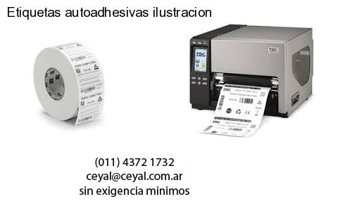 Etiquetas autoadhesivas ilustracion