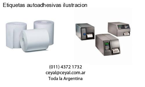 Etiquetas autoadhesivas ilustracion