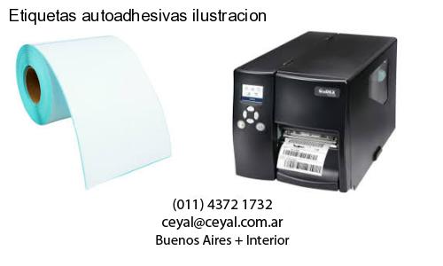 Etiquetas autoadhesivas ilustracion