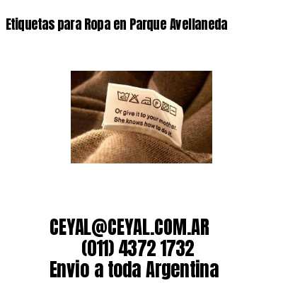 Etiquetas para Ropa en Parque Avellaneda