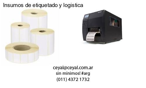 Insumos de etiquetado y logistica