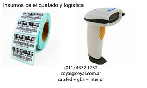 Insumos de etiquetado y logistica