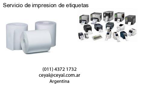 Servicio de impresion de etiquetas