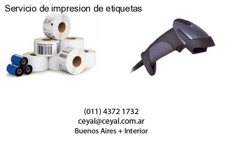 Servicio de impresion de etiquetas