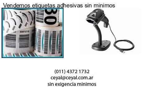 Vendemos etiquetas adhesivas sin minimos