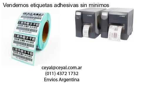 Vendemos etiquetas adhesivas sin minimos