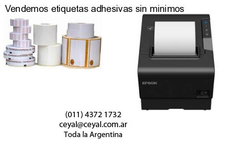 Vendemos etiquetas adhesivas sin minimos