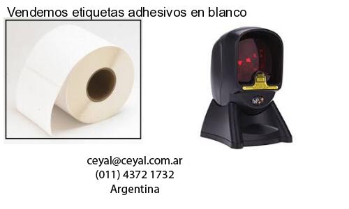 Vendemos etiquetas adhesivos en blanco