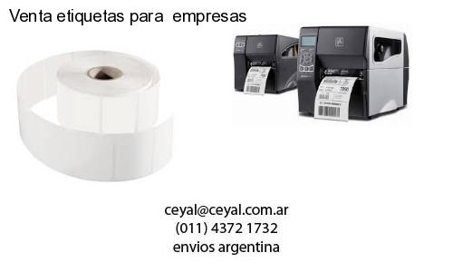 Venta etiquetas para  empresas