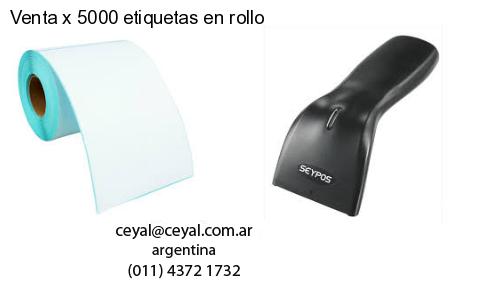 Venta x 5000 etiquetas en rollo