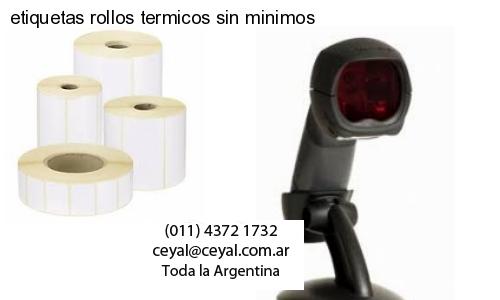 etiquetas rollos termicos sin minimos
