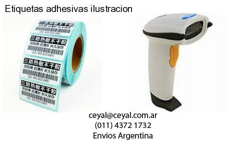 Etiquetas adhesivas ilustracion
