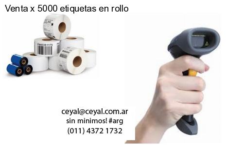 Venta x 5000 etiquetas en rollo