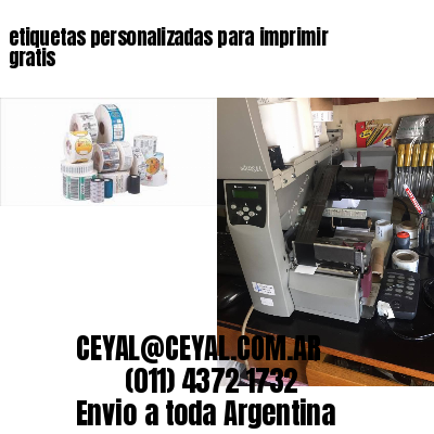 etiquetas personalizadas para imprimir gratis