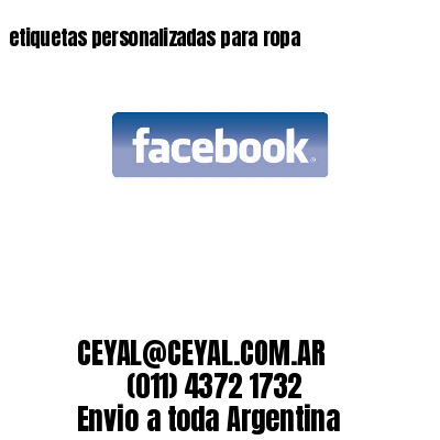 etiquetas personalizadas para ropa