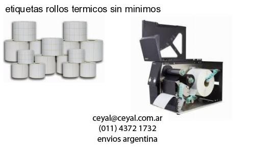 etiquetas rollos termicos sin minimos