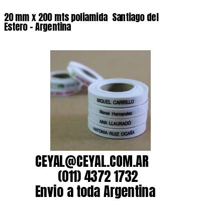 20 mm x 200 mts poliamida  Santiago del Estero - Argentina