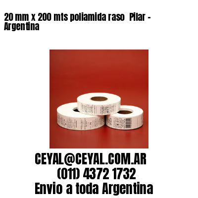 20 mm x 200 mts poliamida raso  Pilar – Argentina