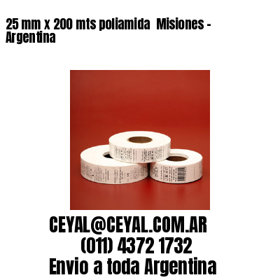 25 mm x 200 mts poliamida  Misiones - Argentina