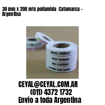30 mm x 200 mts poliamida  Catamarca - Argentina