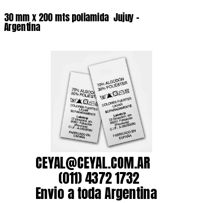 30 mm x 200 mts poliamida  Jujuy - Argentina
