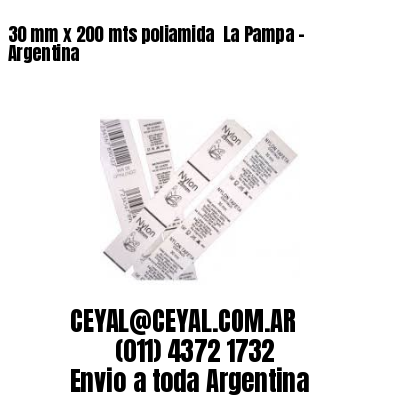 30 mm x 200 mts poliamida  La Pampa - Argentina