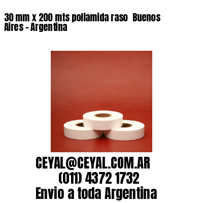 30 mm x 200 mts poliamida raso  Buenos Aires – Argentina