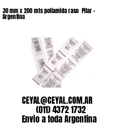 30 mm x 200 mts poliamida raso  Pilar – Argentina