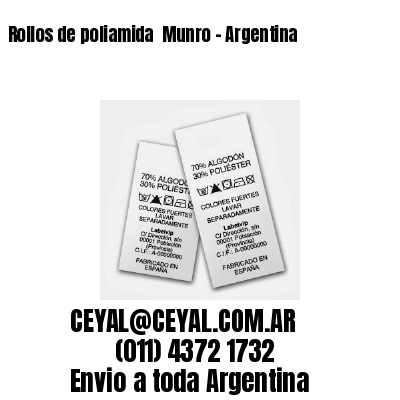Rollos de poliamida  Munro – Argentina