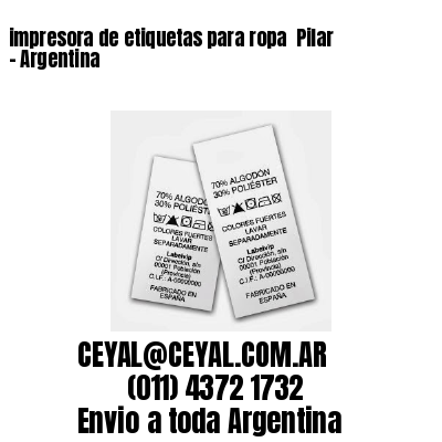 impresora de etiquetas para ropa  Pilar – Argentina