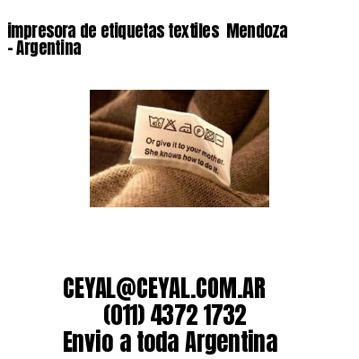 impresora de etiquetas textiles  Mendoza – Argentina