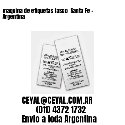 maquina de etiquetas fasco  Santa Fe – Argentina