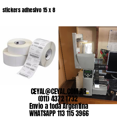 stickers adhesivo 15 x 8